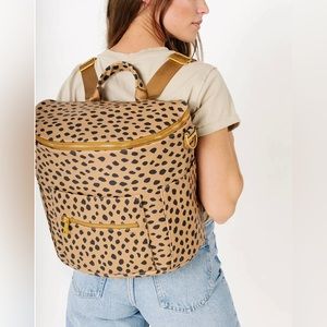 Fawn Design The Original Diaper Bag Backpack in Cheetah Print. NEW